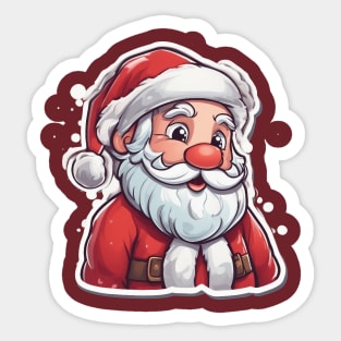 Christmas 2024 Santa Claus Design Sticker